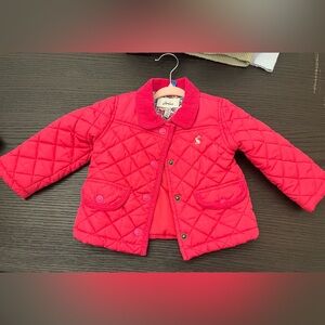 EUC Joules hot Pink quilted coat